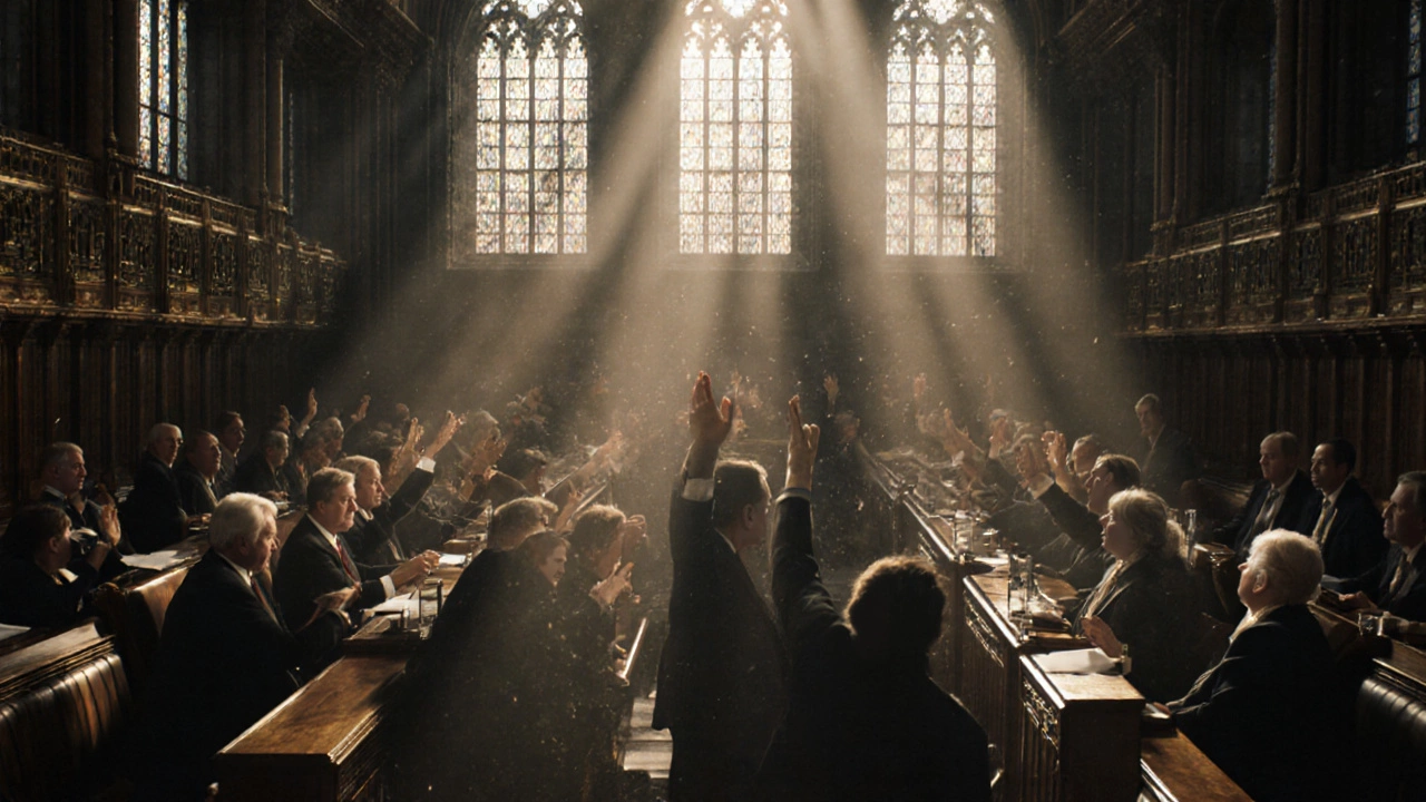 MPs from Conservative, Labour, and Liberal Democrat parties debating in the UK Parliament chamber.